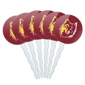 Northern State University Primary Logo Cupcake Picks Toppers Decoration Set of 6 - 1 of 4
