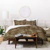 Schatzi Brown Leopard King Duvet Set Tan - 4 of 4