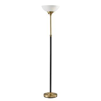 71" Bergen Collection Torchiere Black - Adesso