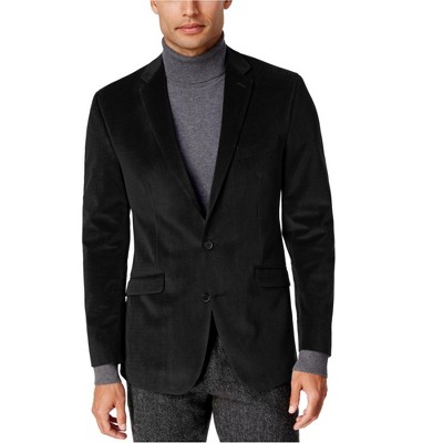 Kenneth Cole Mens Micro-Grid Two Button Blazer Jacket