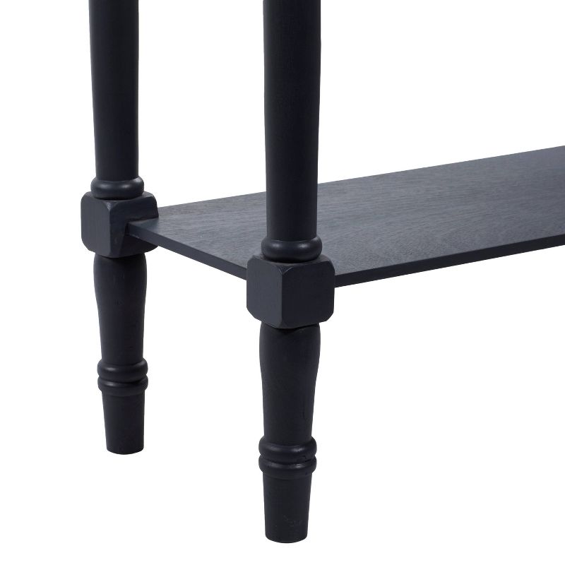 Traditional Wood Console Table Black - Olivia &#38; May, 5 of 19