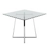 36" Cosmo Square Dining Table Glass - LumiSource - 2 of 4