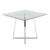 36" Cosmo Square Dining Table Glass - LumiSource - image 2 of 4