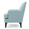 GDFStudio Richardson Contemporary Fabric Upholstered Club Chair with Nailhead Trim - 4 of 4