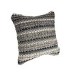 18" Blue And Green Cotton Striped Throw Pillow - 4 of 4