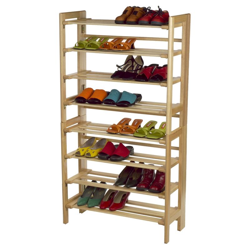 Clifford Foldable Shoe Rack Natural - Winsome, 4 of 6