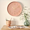 REGALWOVEN Plastic Classic Simple Battery Powered Silent Wall Clock 12 x 12 x 1.8 Inches - 2 of 4