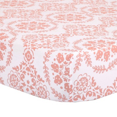 coral crib sheets