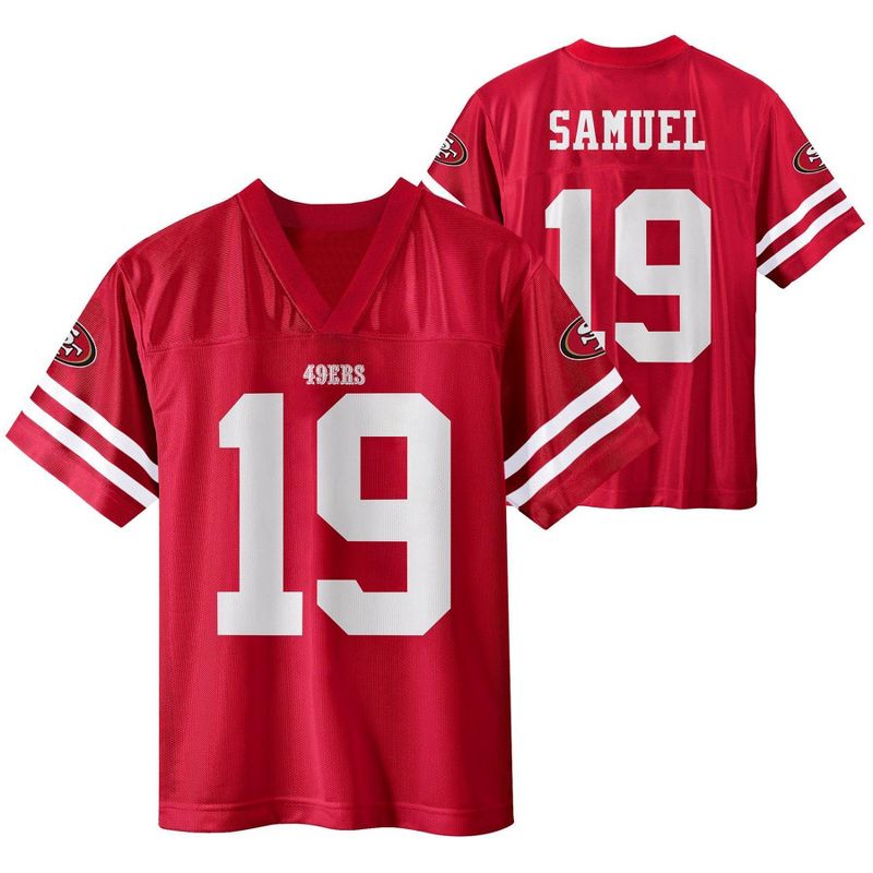 NFL San Francisco 49ers Boys&#39; Short Sleeve Samuel Jersey, 1 of 4