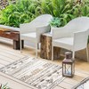 Area Rugs Boho Geometric Rugs for Living Room Carpet Washable Neutral Striped Indoor Area Rug Soft Low Pile Floor Rug for Bedroom - 2 of 4