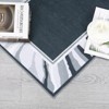 Modern Bordered Area Rug - Washable, Non-Slip & Stain Resistant Low Pile Carpet,Clean-lined Runner Rug - 2 of 4