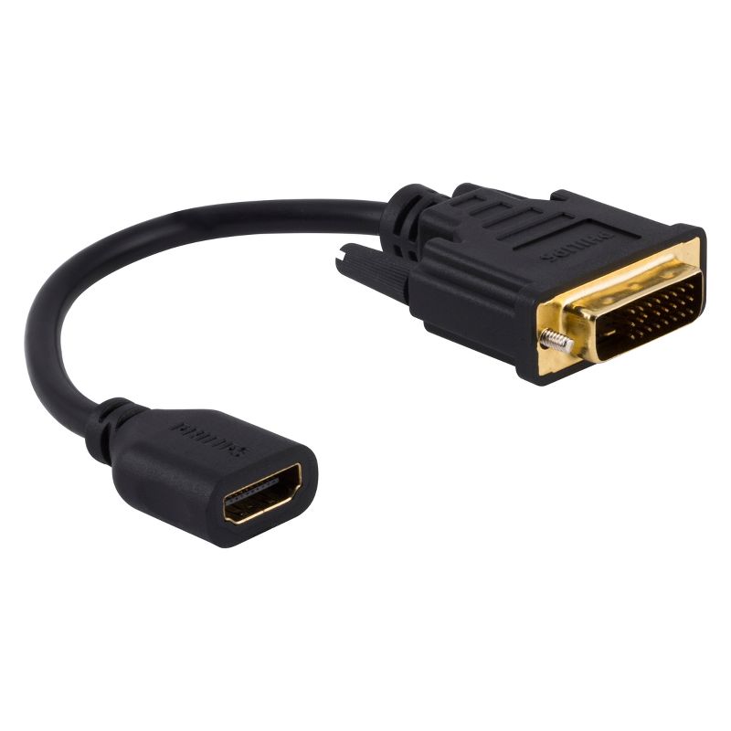Philips DVI to HDMI Pigtail Adapter Black, 4 of 8