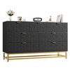 7 Drawer Dresser for Bedroom, 53.5" Wide Dresser Organizer with Golden Metal Handle and Legs, Modern Chest of Drawers for Closet, Hallway - 2 of 4