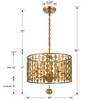 Crystorama Lighting Layla 5 - Light Chandelier in  Antique Gold - 4 of 4