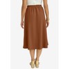 Jessica London Women's Plus Size Knit Crepe Side Button Midi Skirt - 3 of 4