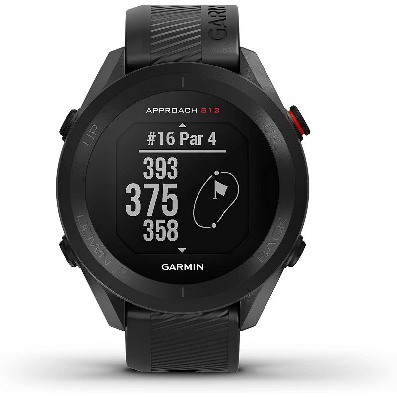 Garmin G010-N2472-00 Approach S12 42k+ Preloaded Courses GPS Golf Watch Black - Certified Refurbished, 2 of 7