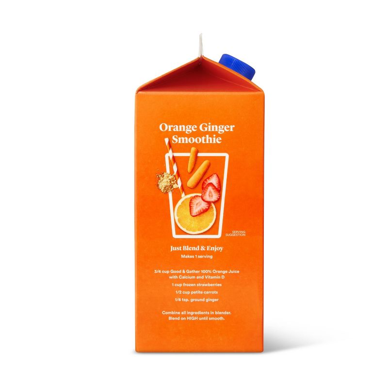 Pulp Free 100% Orange Juice From Concentrate w/ Calcium &#38; Vitamin D - 64 fl oz - Good &#38; Gather&#8482;, 4 of 5