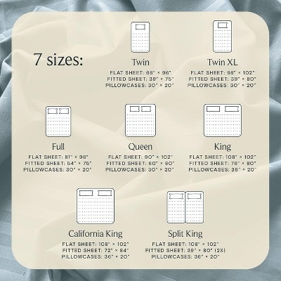 Light Blue Striped Twin XL Bamboo Microfiber Sheet Set