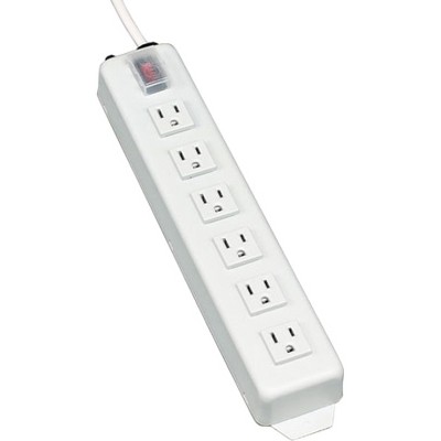 Tripp Lite Power Strip 120V 5-15R 6 Outlet Metal 15' Cord 5-15P - NEMA 5-15P - 6 NEMA 5-15R - 15ft