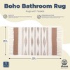 Okuna Outpost Boho Themed,  23.6" x 35" Bathroom Rug Mat with Tassels - Indoor Outdoor Bedroom Bath Decor - 4 of 4