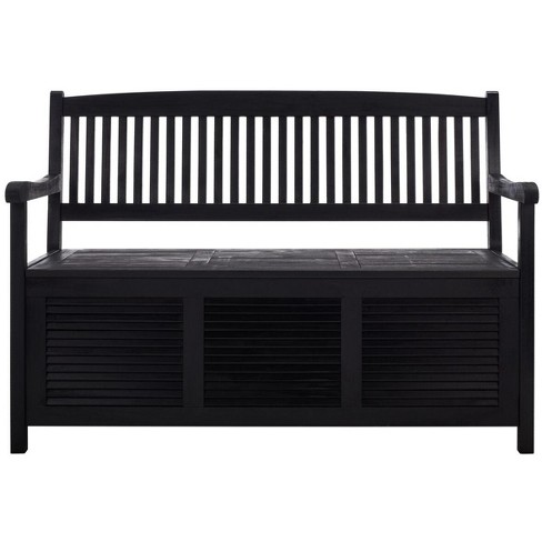 Brisbane Storage Bench Black Safavieh. Target