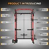 Power Cage with Smithbar, 2000 Lbs Power Rack with Cable Crossover System, Multi-Functional Strength Training Squat Rack - 2 of 4
