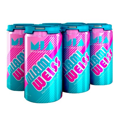 MIA Miami Weiss Beer - 6pk/12 fl oz Cans