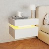 Resenkos Floating Nightstand, 2 Drawers for Bedroom, Living Room, Study, White - 4 of 4