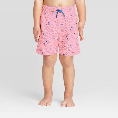 cat print swim trunks