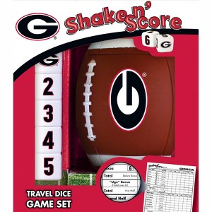 MasterPieces Officially Licensed NCAA Georgia Bulldogs Shake N' Score Dice Game for Age 6 and Up - 1 of 4