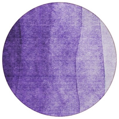 Purple Lilac And Lavender Ombre Washable Indoor Outdoor Area Rug