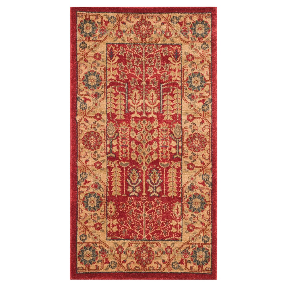 Garrison Accent Rug - Red / Natural (3'x5') - Safavieh