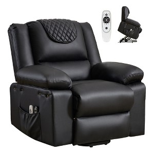 Electric Power Lift Recliner Chair with Massage & Heat,Remote-Controlled Footrest, 3 Positions, for Elderly & Adults - 1 of 4