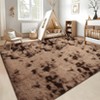 Rugs for Large Living Room Rug Washable Chenille Shag Carpet Non Slip Boho Bedroom Nursery Rug - 2 of 4