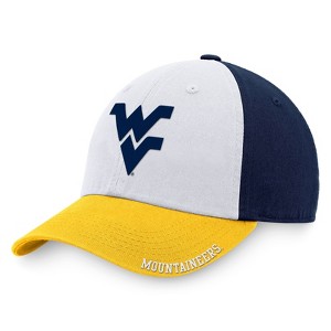 NCAA West Virginia Mountaineers Cotton Hat: Adjustable Strap, Solid Pattern, Twill Construction - 1 of 4