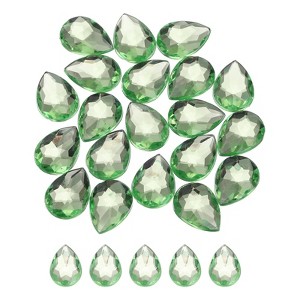 Unique Bargains Acrylic Flat Back Teardrop DIY Decor Jewelry Rhinestone 20 Pcs - 1 of 4