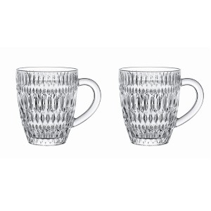 Nachtmann Ethno Hot Beverage Mug, Set of 2 Glass 13 oz Mugs - 1 of 4