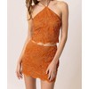 Women's Isabella Halter Top - line and dot - 4 of 4