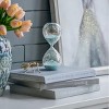 GlasFlength Decorative Objects Hourglass Decor 30 Minute Hourglass Vintage Hourglass Table Desk Decor for Living Room, Silver, 3.2"*3.2"*8" - 3 of 4
