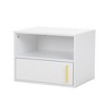 DOMETOUR Set of 2 Wall-mounted Wooden Nightstand for Bedroom - 3 of 4