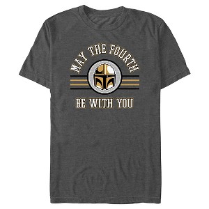 Men's Star Wars: The Mandalorian May the Fourth Be With You Din Djarin T-Shirt - 1 of 4