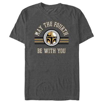 Men's Star Wars: The Mandalorian May the Fourth Be With You Din Djarin T-Shirt