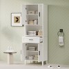 Kumasinova 70.9" Bathroom Storage Cabinet,Tall Storage Cabinet with Drawer,2 Adjustable Shelves,Cabinet for Bathroom, Living Room, Laundry Room - 2 of 4