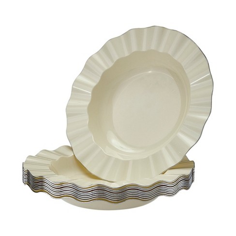 20ct Dinner Paper Plates Off-white - Spritz™ : Target