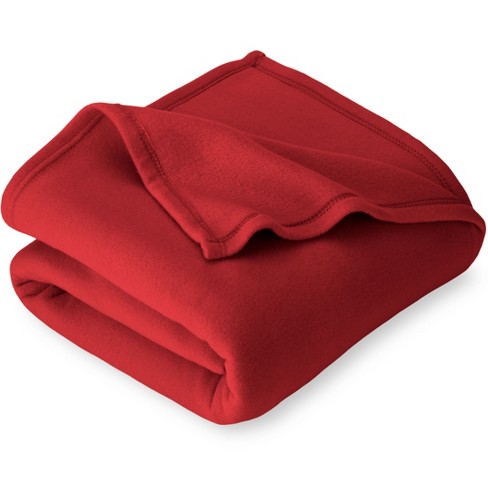 Bare Home Lightweight Polar Fleece Blanket Throw Red : Target