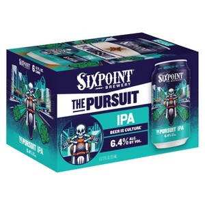 Sixpoint Brewery Pursuit IPA Beer - 6pk/12 fl oz Cans - 1 of 4