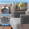 Unique Bargains Twill Stretch Soft Jacquard Non Slip Sofa Armrest Covers - 3 of 4