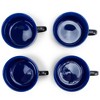 Elanze Designs Large Color Pop 24 ounce Ceramic Jumbo Soup Mugs Set of 4, Cobalt Blue - 4 of 4