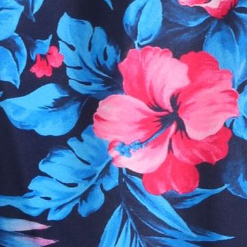 blue exotic floral
