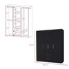 NicBex Armoire Wardrobe Closet Storage Cabinet with Doors & Drawers for Bedroom - 3 of 4